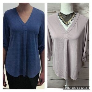 NWT Adrianna Papell Vintage Blush Tunic Top